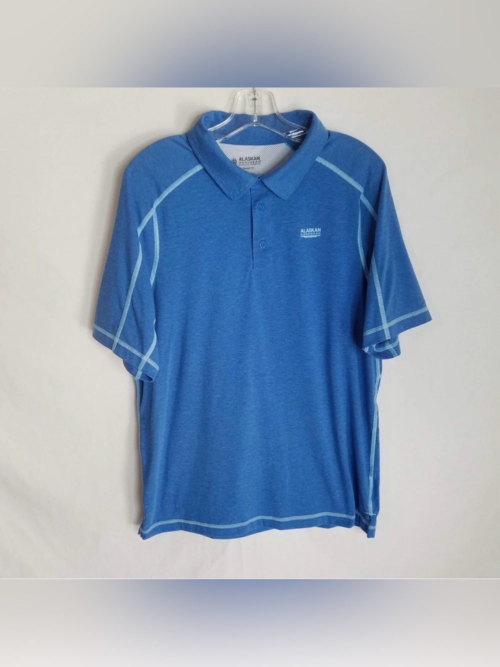 Alaskan Hardgear Duluth Trading Blue Fishing Vented Polo Shirt Men's